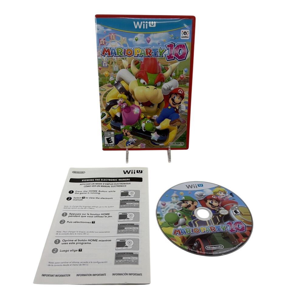 Mario Party 10 Nintendo Wii U 2015 Multiplayer Amiibo Compatible Tested
